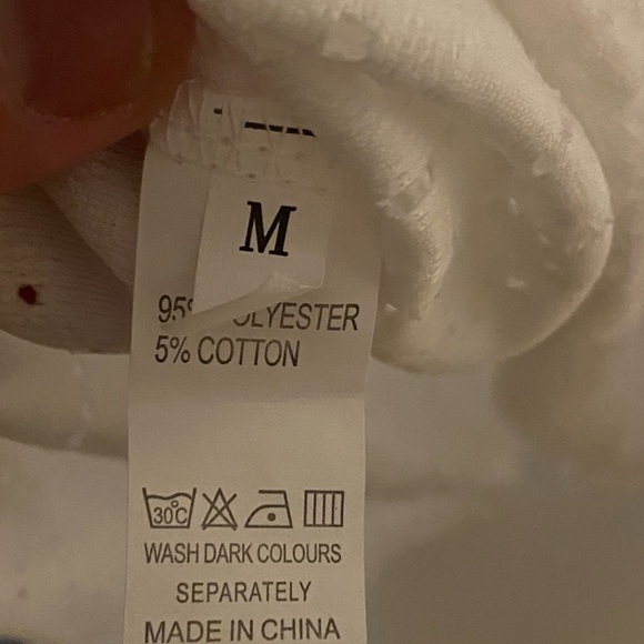 Eyelet Embroidery Casual Split Spaghetti Strap Tank Top, M - Picture 4 of 4